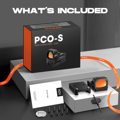 AZV PCO-S with Base Reflex Red Dot Sight with Solar