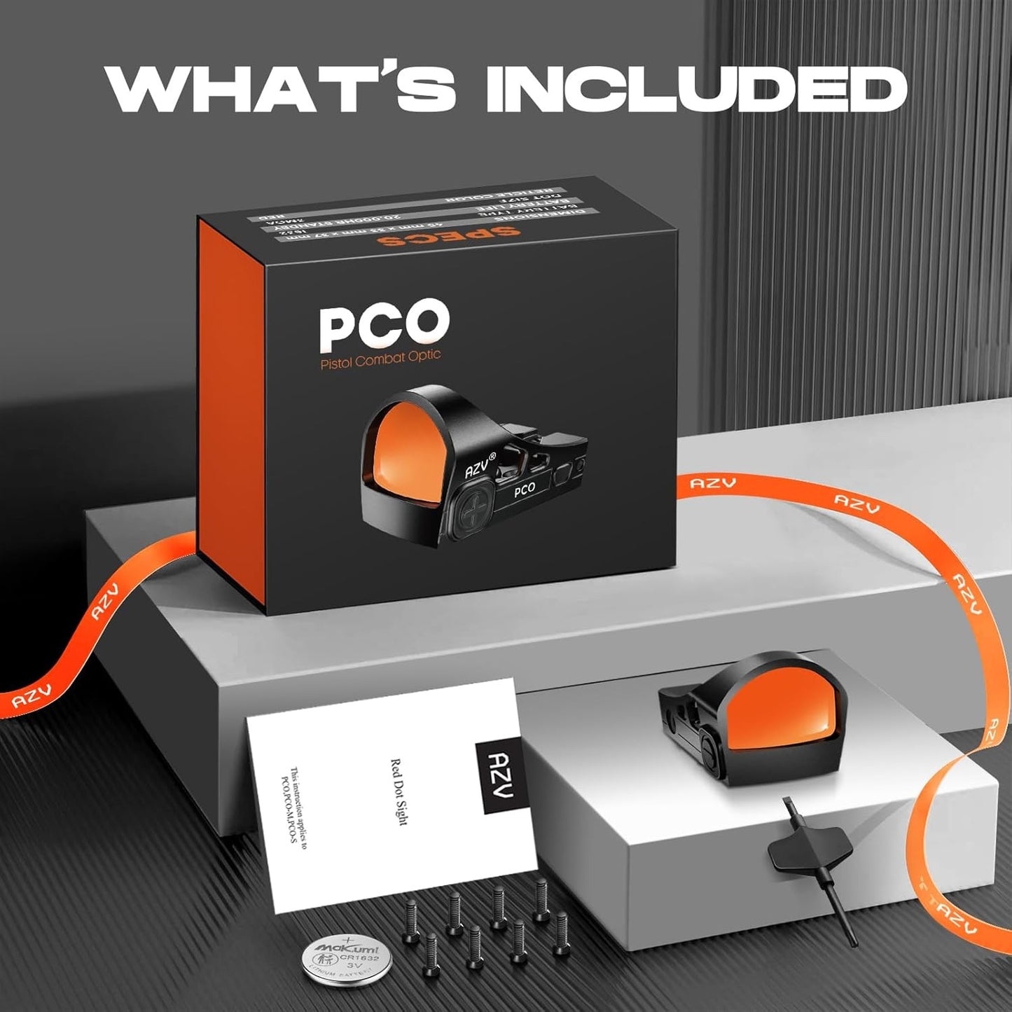 AZV PCO Reflex Red Dot Sight for Handguns