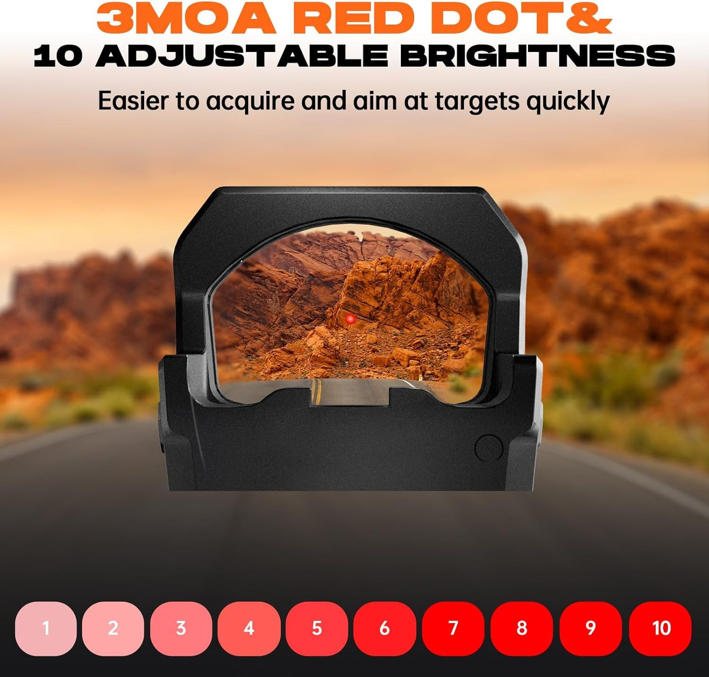 AZV PCO-S Reflex Red Dot Sight With Solar