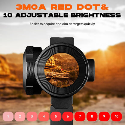 AZV QSO-S Solar Red Dot Sight for Rifle