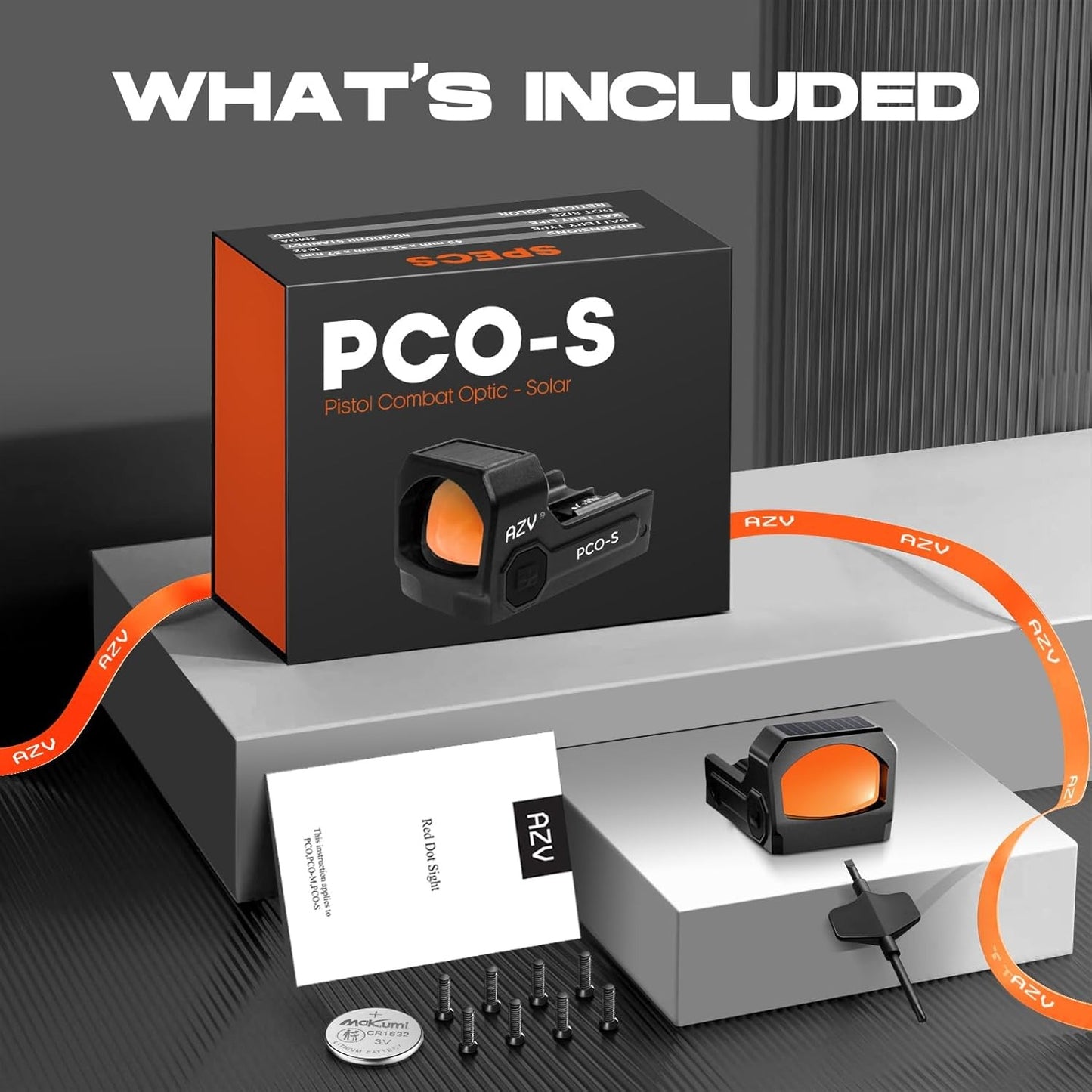 AZV PCO-S Reflex Red Dot Sight With Solar